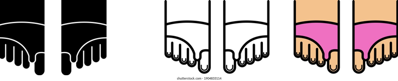foot corrector pain icon	
, vector illustration
