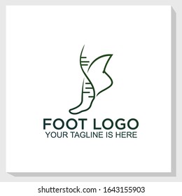 foot DNA logo template design vector, medical logo design inspiration