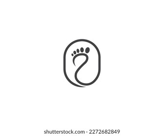 Foot Feet Care Clinic Logo Concept icon sign symbol Element Design. Podiatric Logotype. Vector illustration template