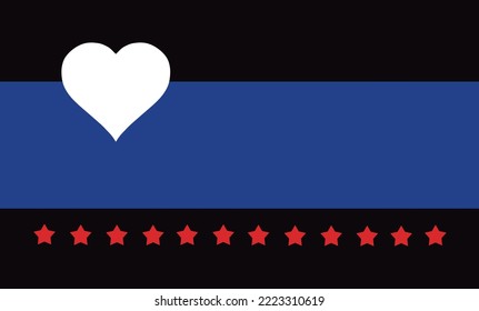 Foot fetish flag vector illustration. Big community of legs and foot lovers symbol.