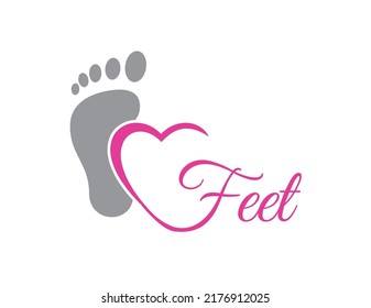 Foot Fetish Logo Feet Icon.