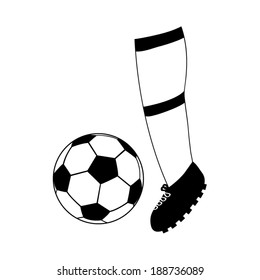 foot football and soccer ball