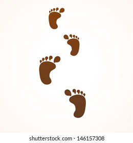 foot footsteps icon