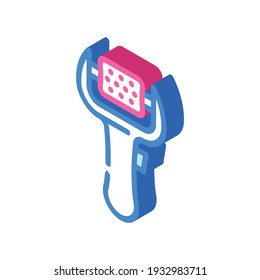 foot grooming tool callus remover isometric icon vector. foot grooming tool callus remover sign. isolated symbol illustration