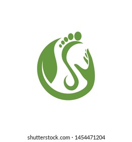 foot and hand logo template