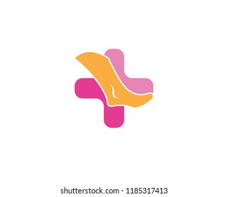 Foot health logo vector template