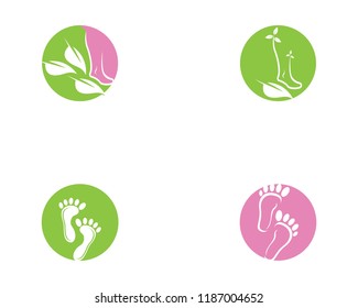 Foot health logo vector template