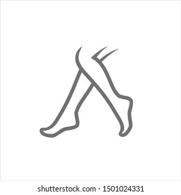 Foot Healthy Logo. Varicose Vein Symbol. Icon Vector Eps 10. 