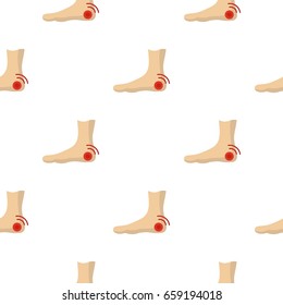 Foot heel pattern seamless for any design vector illustration