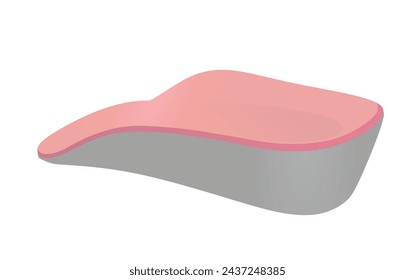 Foot high heel insole. vector illustration