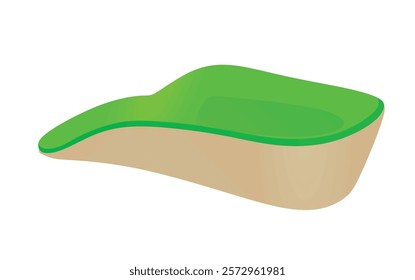 Foot high heel insole. vector illustration