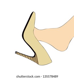 Foot and High heels