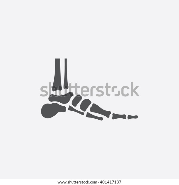 Foot Icon Stock Vector (Royalty Free) 401417137