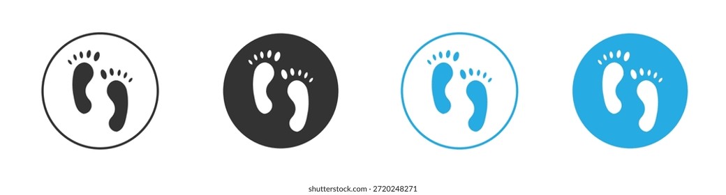 Icono del pie para el App y el Diseño web. Ilustración de elemento simple.
