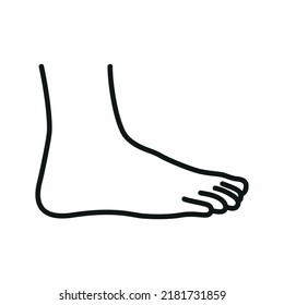 Foot icon - editable stroke