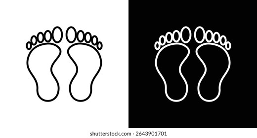 Foot icon Graphic vector set for ui design