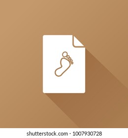 foot icon. human sign