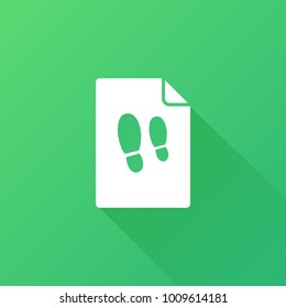 foot icon. human sign