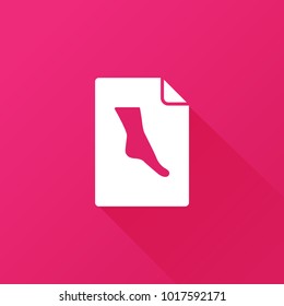 foot icon. human sign