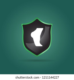 foot icon. human sign