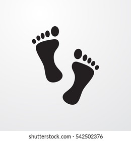 foot icon illustration isolated vector sign symbol