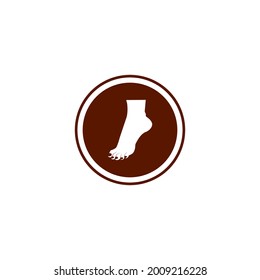 Foot icon isolated vector illustration logo design