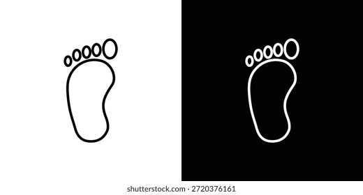 Icono de pie. Diseño de Vector minimalista. Trazo editable. EPS10