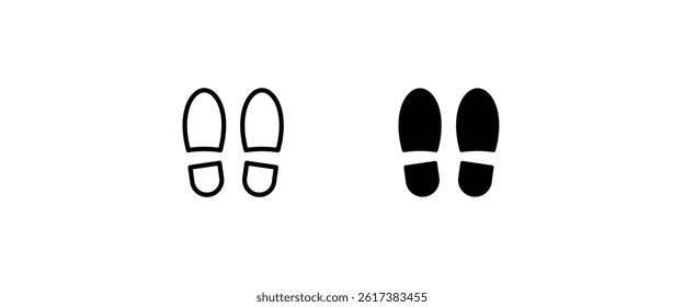 foot icon, shoe icons button, vector, sign, symbol, logo, illustration, editable stroke, flat design style isolated on white