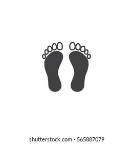 foot icon. sign design