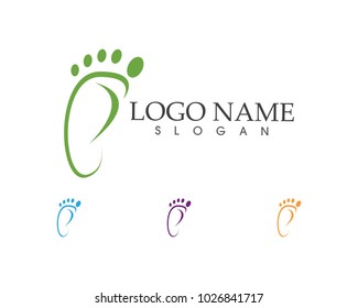 Foot icon sign logo 