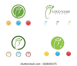 Foot icon sign logo
