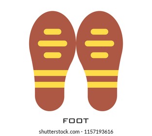 Foot icon signs