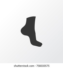 Foot Icon Symbol. Premium Quality Isolated Leg Element In Trendy Style.