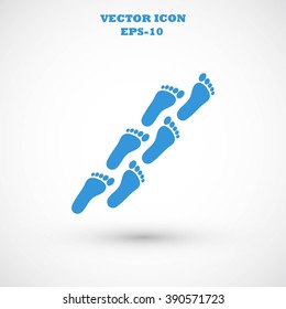 foot icon vector