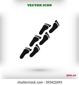 foot icon vector