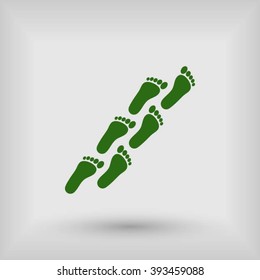 foot icon vector