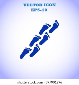 foot icon vector