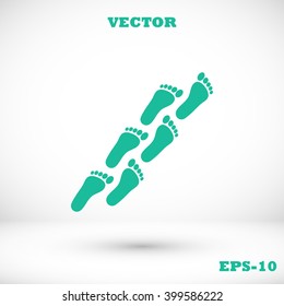foot icon vector