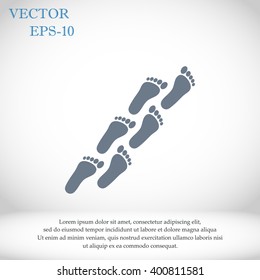 foot icon vector