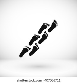 foot icon vector