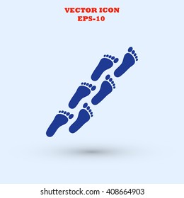 foot icon vector