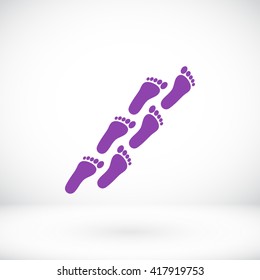 foot icon vector