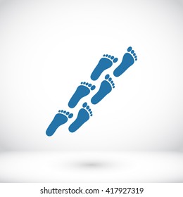 foot icon vector