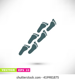 foot icon vector