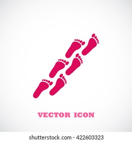 foot icon vector