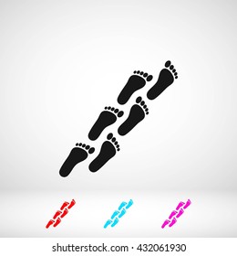 foot icon vector