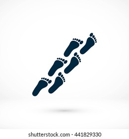 foot icon vector