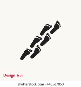 foot icon vector