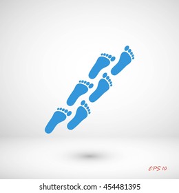 foot icon vector