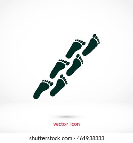 foot icon vector